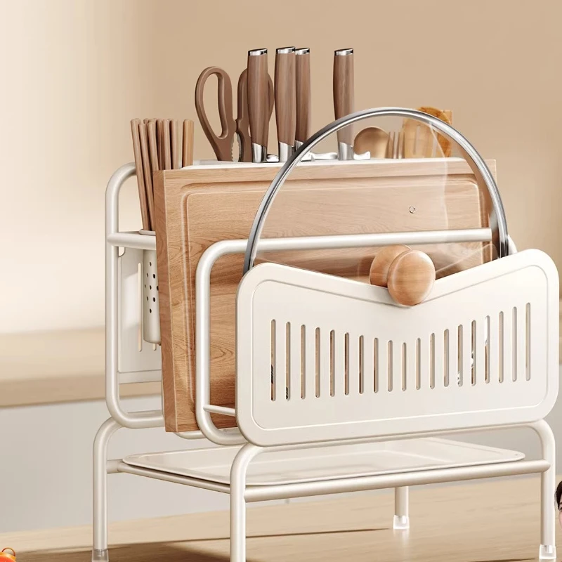 

Stainless Steel Kitchen Rack Multi-functional Nano Knife Holder Cutting Board Rack