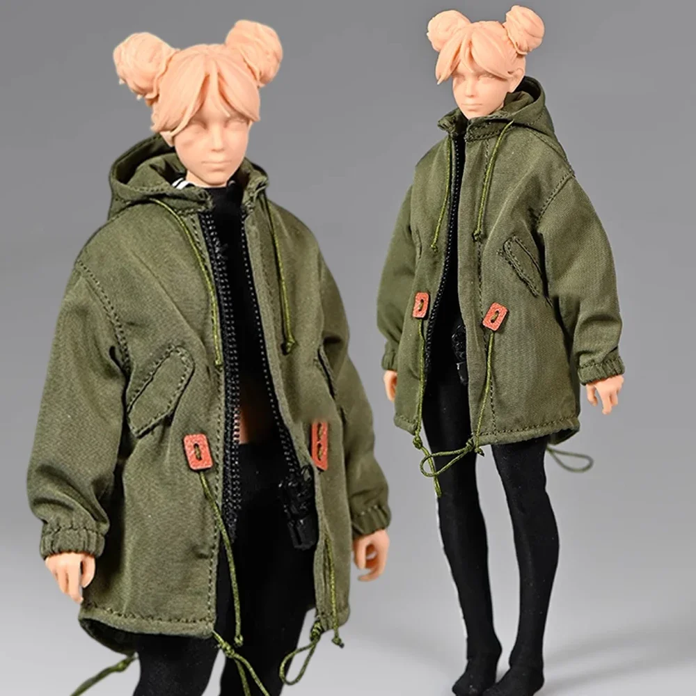 New 1/12 scale Doll costume trendy military version windbreaker jacket loose workwear clothing model Toy accessories