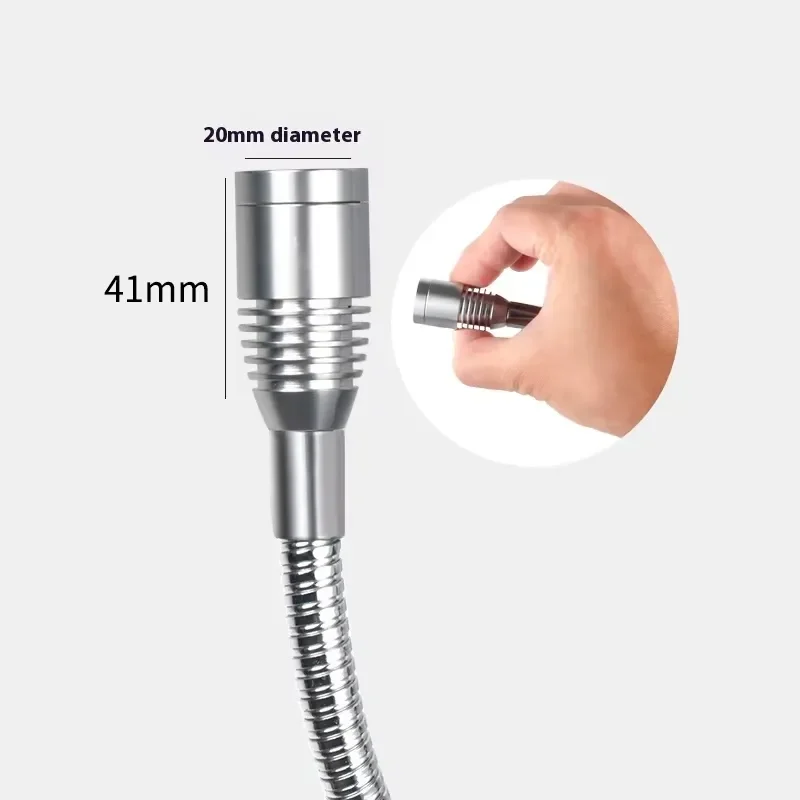 NHM Aluminum Body 12V Snake-Shaped LED Work Light for Machine Tools Ultra-Fine Jade Carving Lamp Head