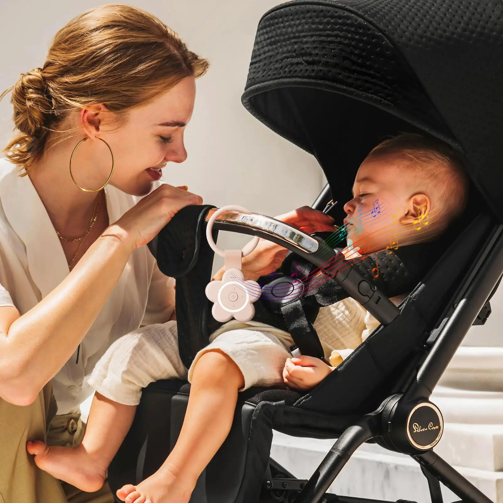 travel-sound-machine-20-sounds-soothing-portable-rechargeable-timer-kids-stroller-toys-for-stroller-crib-airplane-traveling