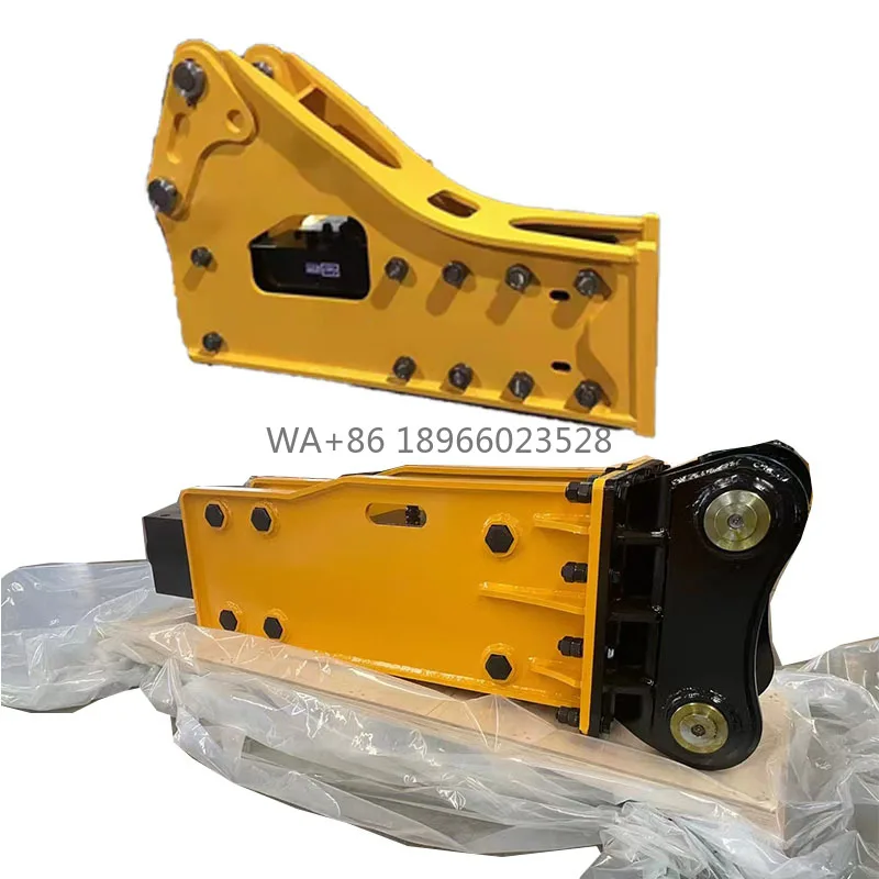 Para martillo rompedor hidráulico tipo caja silenciosa lateral superior para retroexcavadora
