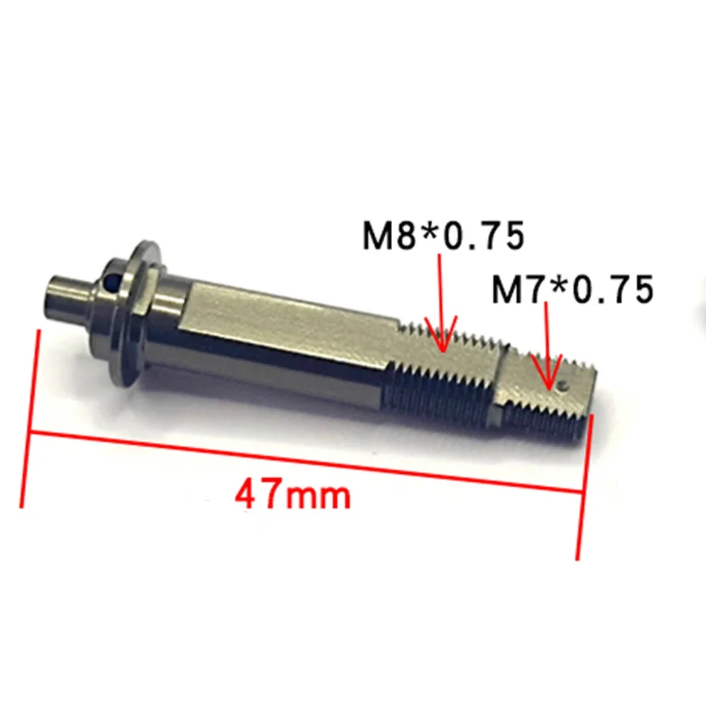 CQ Baitcasting Shaft Main Gear Shaft For Fishing For Reel Maintenance Length 47mm Replacement Part 47mm Length Anodized Spots