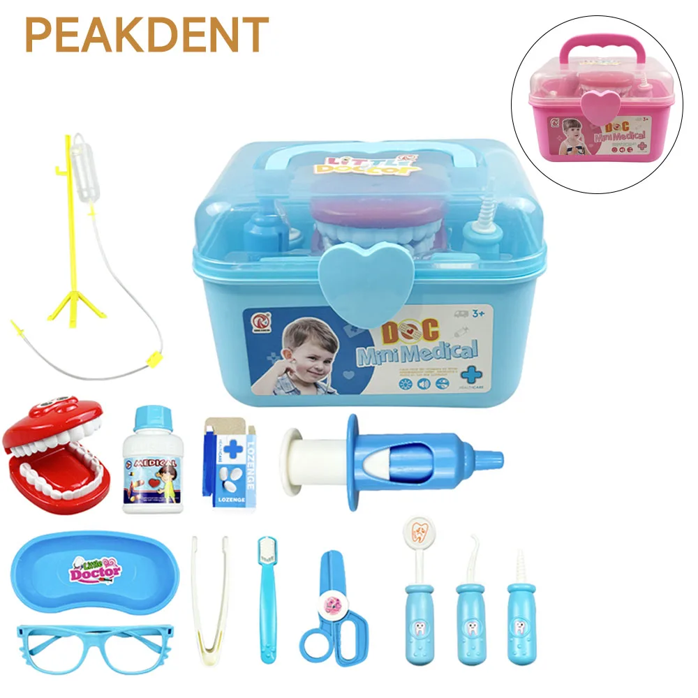 

Children's Toothbrushing Toy Set for Parent-Child Interaction, Girls and Boys Dental Model Doctor Role-Playing Learning Toy