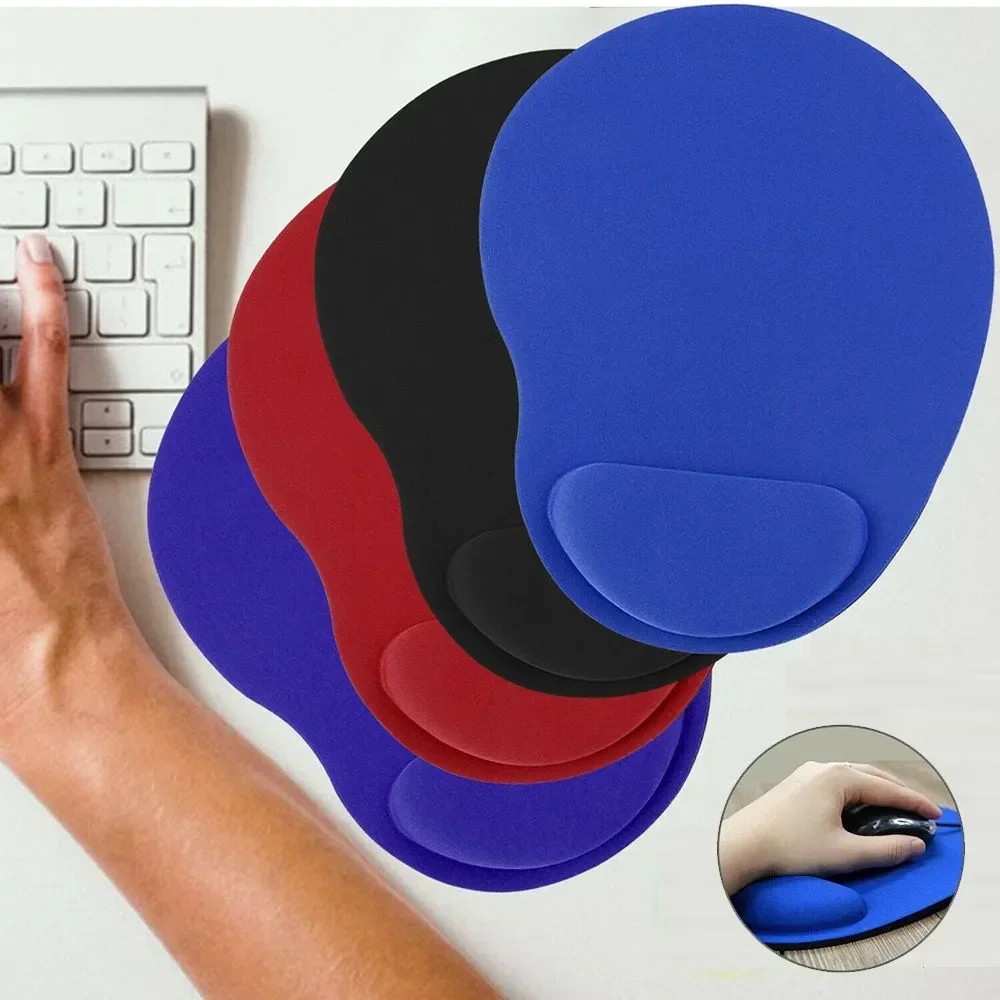 1pcs Ergonomic Wrist Rest Mouse Pad Comfortable Wrist Support Non Slip Mice Mat Soft Mousepad For Laptop Computer