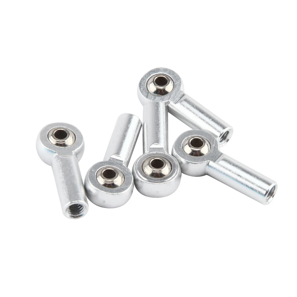 10PCS M4 Ball Head Aluminum Link Track Rod End Ball Head Holder Tie Rod End Hole for RC Model Airplane Crawler Car