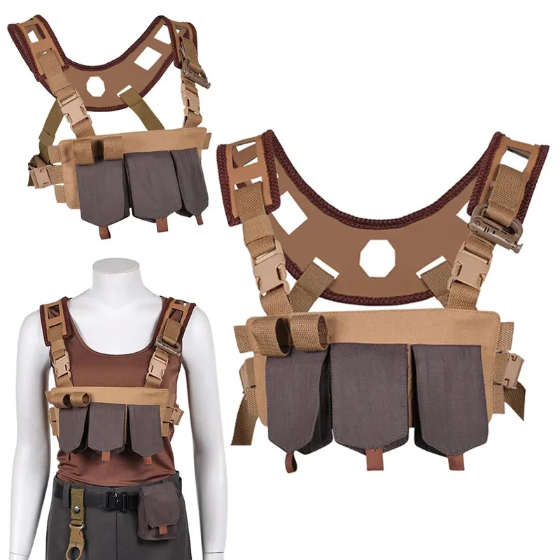World Rebirth Zora Bennett Tactical Vest Cosplay Fantasy 2025 Movie Jurassic Costume Disguise Accessories Adult Women Party Prop