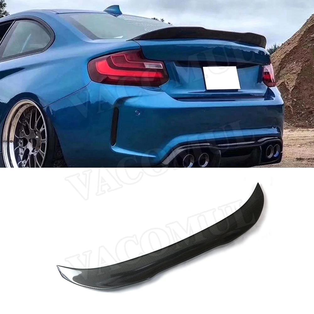 

VACOMUL Carbon Fiber/FRP Black Rear Lip Spoiler Duck Wings For BMW 2 Series F22 F87 M2 220i 228i M235i 2014-2019 PSM Style