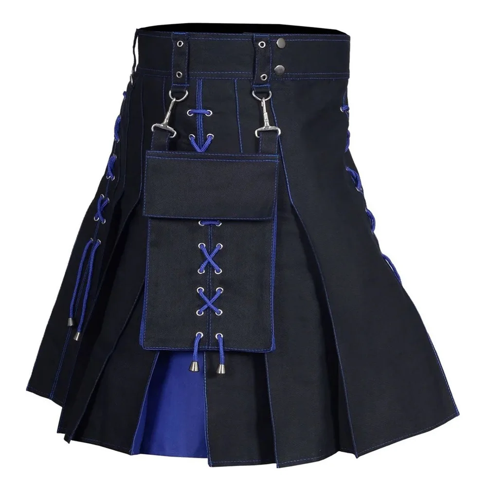 تنورة عرقية للرجال على طراز القرون الوسطى، مناسبة غير رسمية، ملابس غير رسمية بنمط عرقي، ملابس للعطلات، قابلة للتمدد طفيف للاستخدام اليومي