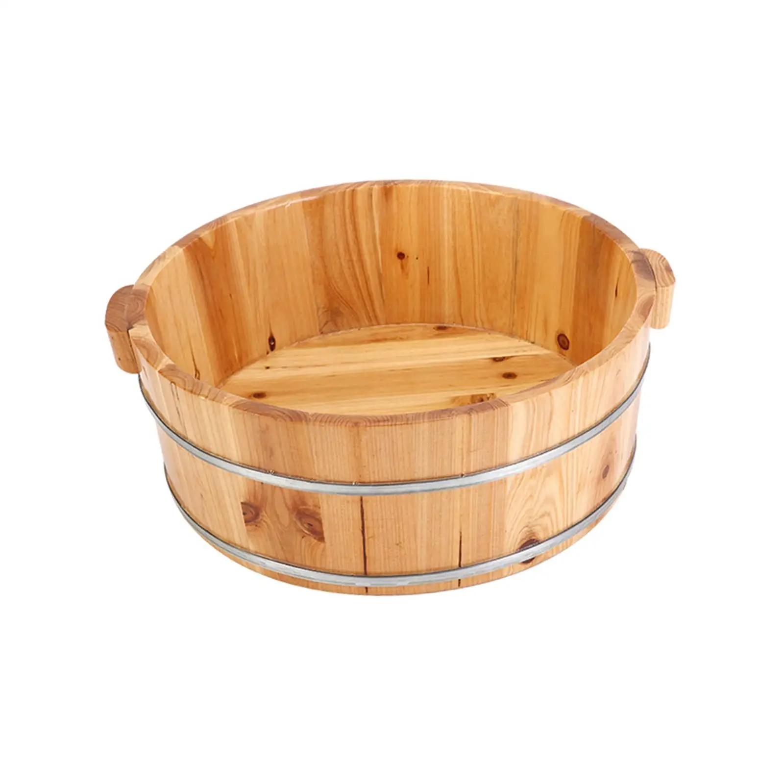 Wood Footbath Basin Footbathing Pedicure Massage Foot Bath Basin Basin Tub