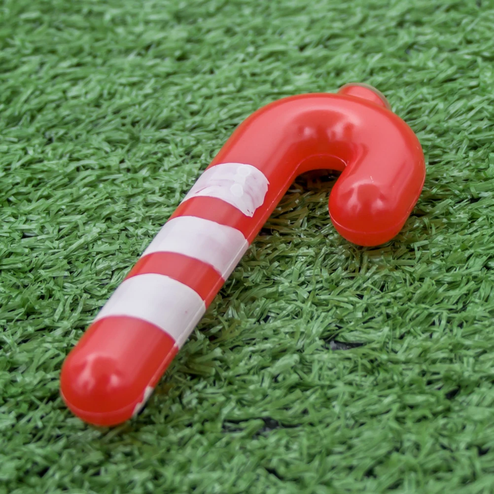 

20 Pcs Little Crutch Colored Light Candy Cane Pendant Tea Prop Home Decoration Plastic