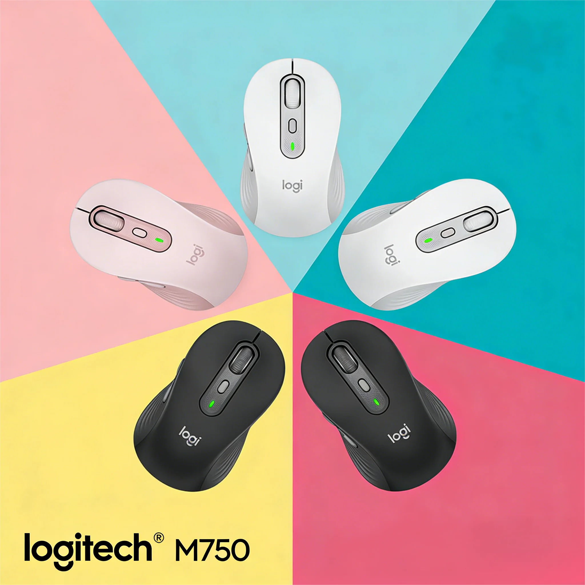 

Бесшумная беспроводная мышь M750 с низким уровнем шума, идеальна для бизнеса и офиса