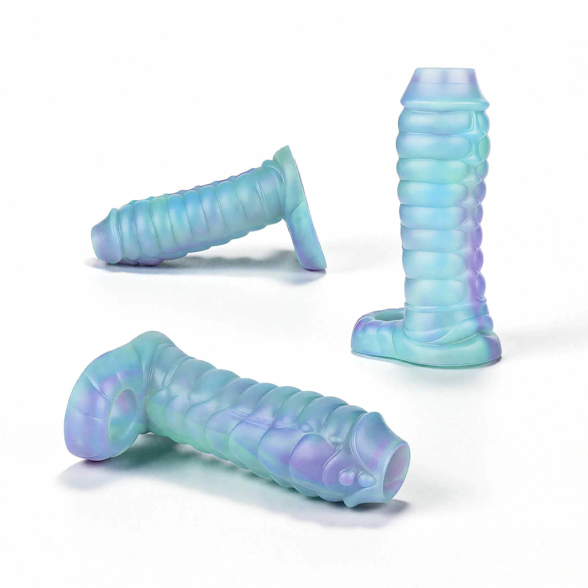 SHAZ-funda para pene con textura de dragón luminoso, funda para pene, anillo retardante de eyaculación, consolador hueco, funda, juguete sexual para adultos para hombres Gay 18+