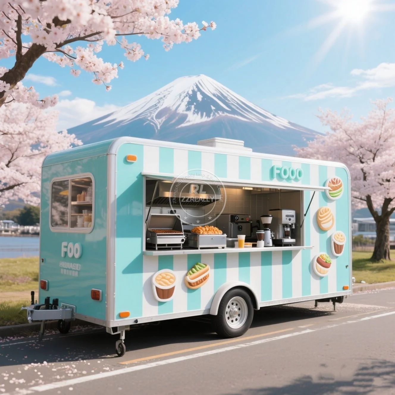 Pizza Cart Food Truck Mobile Kitchen Bbq Kitchen Mobile Fast Food Restaurant Taco Hot Dog Beer Bar Concession Food Trailer