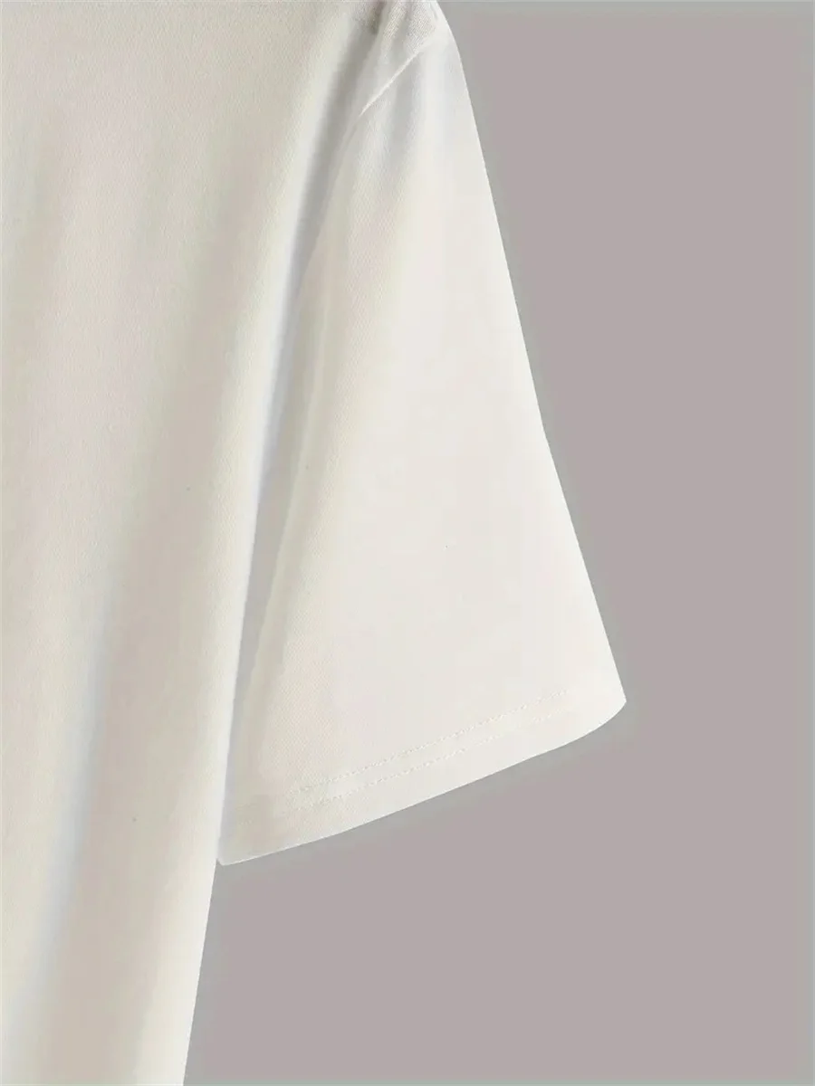 تي شيرت رجالي صيفي 100 قطن عصري غير رسمي فضفاض مقاس كبير مطبوع عليه عصابات الظهر تي شيرت برقبة دائرية وأكمام قصيرة #4