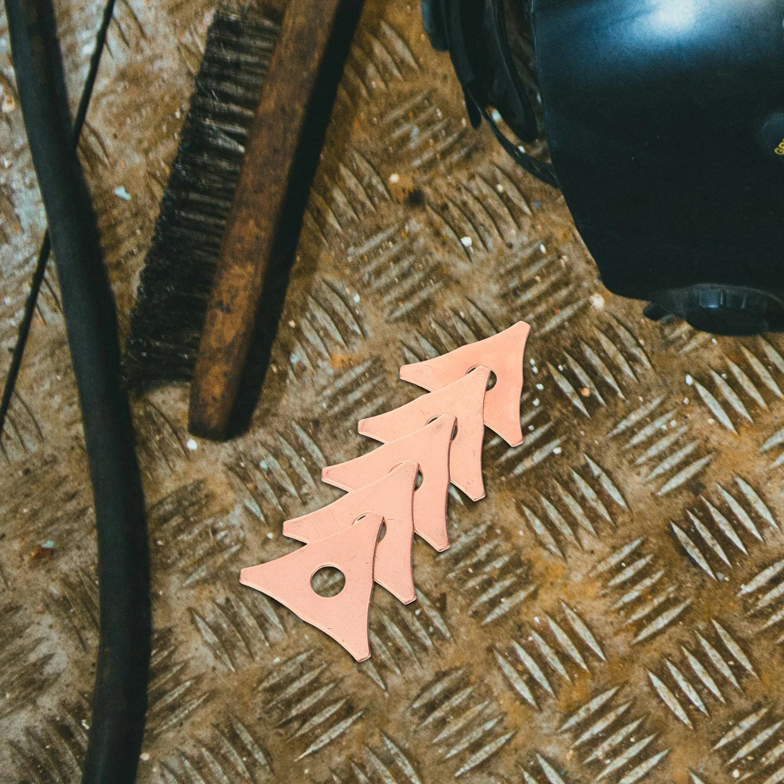 100 pcs Ring Penarik Lekukan Segitiga untuk Perbaikan Plat Logam, Alat Las Titik Panel Bodi Mobil, Penarik Lekukan, Peralatan Otomotif