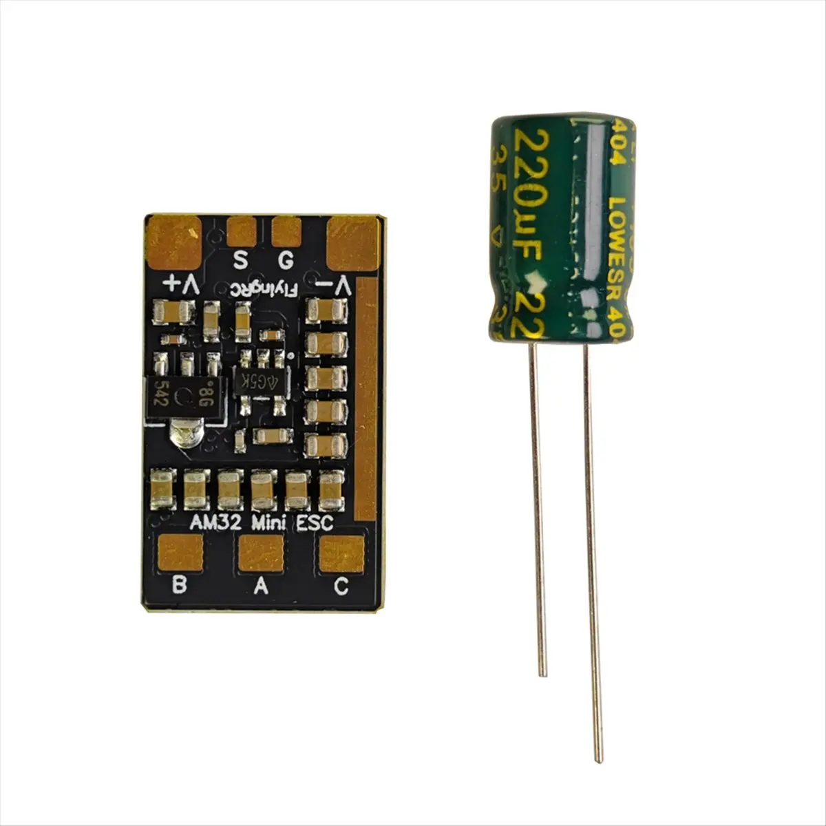 A72Z 6-26V Single Unit Mini AM32 ESC 2-6S 40A 32-Bit Electronic Speed Controller for FPV Drone RC Car Model No Cables