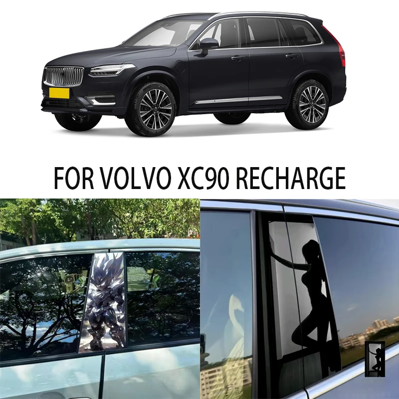 

Door Window Decoration Trims Pillar Posts Stickers Auto Styling For VOLVO XC90 RECHARGE Car accessories