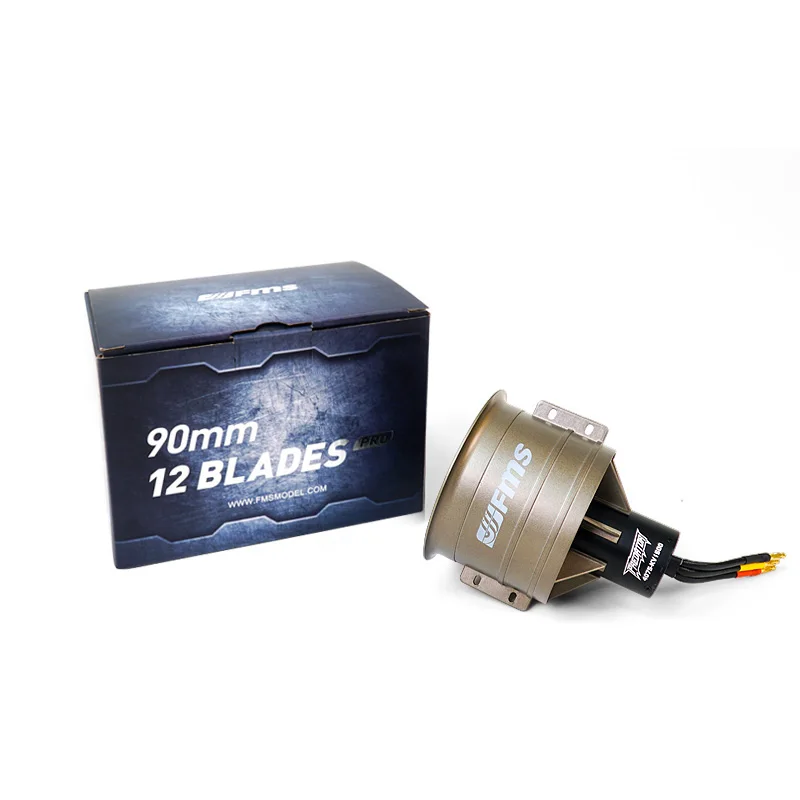 FMS 90mm Pro 12-Blades Ducted Fan EDF with 4075 1500KV 8S Inrunner Brushless Motor