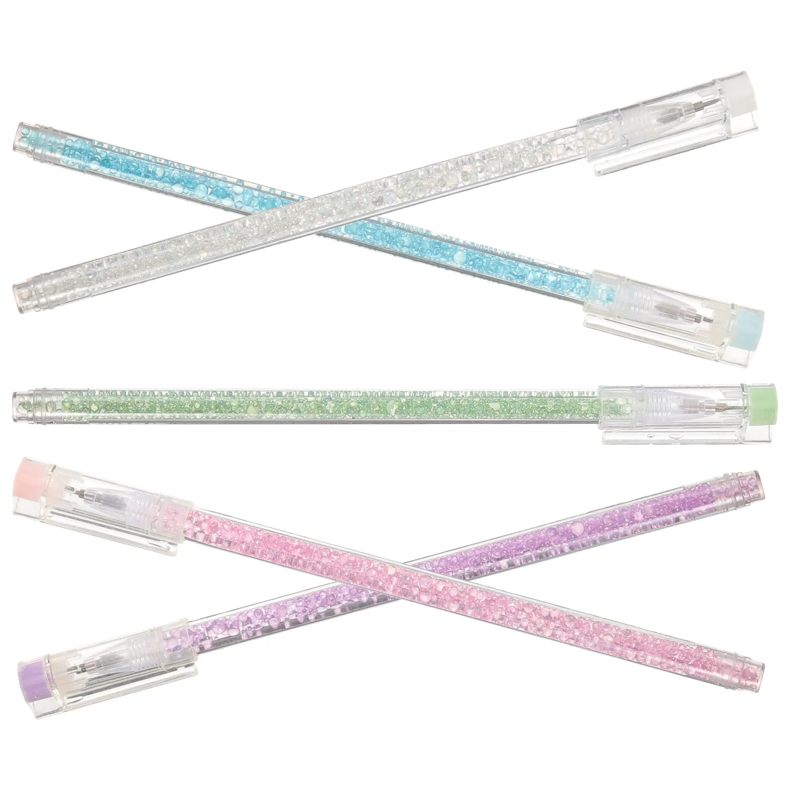 

5pcs Pen Knife with Rhinestone for Students School Office Use Lightweight Plastic Metal Material Ergonomic