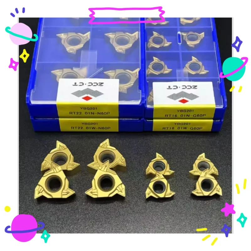 

RT16.01W-G60P YBG201 RT16.01N-G60P YBG201 RT22.01W-N60P YBG201 RT22.01N-N60P Высококачественные твердосплавные пластины для резки резьбы