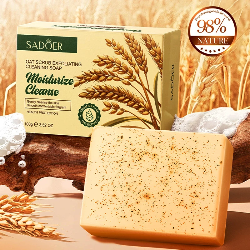 

Натуральный органический овечий скраб, отшелушивающее чистящее мыло ручной работы для тела и лица, глубокое очищающее мыло, осветляющее нежную кожу, сужает поры