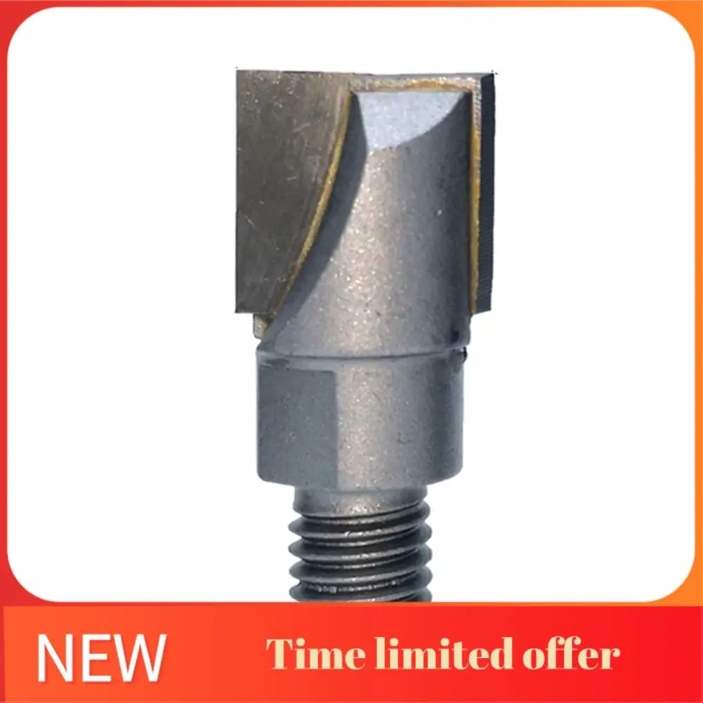 

ABRN-1PC 10MM Shank Milling Cutter Wood Carving Cleaning Bottom Router Bit Threaded Spiral Bottom Knife