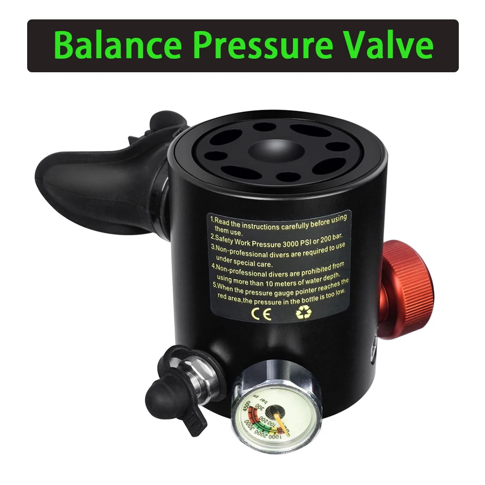 DEDEPU Mini Oxygen Bottle Breathing Valve Head, Underwater Breather for Mini Scuba Tank view 6