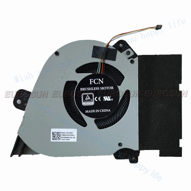 LL New For ASUS ROG Zephyrus GX502LWS Laptop Cooling Fan 13NR02U0T03011 DC12V 1A