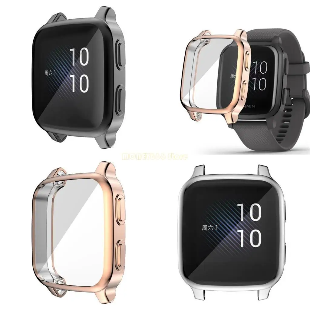 스마트 워치 보호 TPU를위한 F62C TPU 방지 스크래치 충격 방지 범퍼 커버 VENU SQ에 호환됩니다.