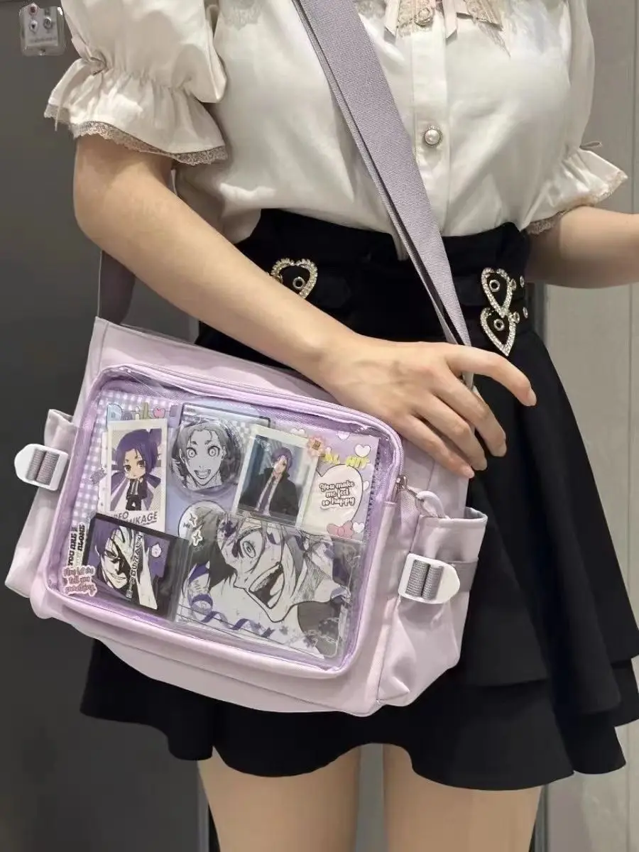 Tägliche vielseitige Y2k Ulzzang Ita Bag One Shoulder Class Umhängetasche Schultasche Harajuku Mädchen große Kapazität Casual Itabag – Detail 4