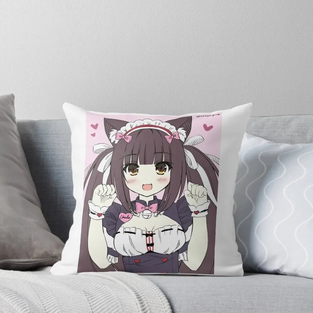 

Nekopara Chocola Throw Pillow Rectangular Cushion Cover pillow cover luxury autumn decoration Cusions Cover pillow