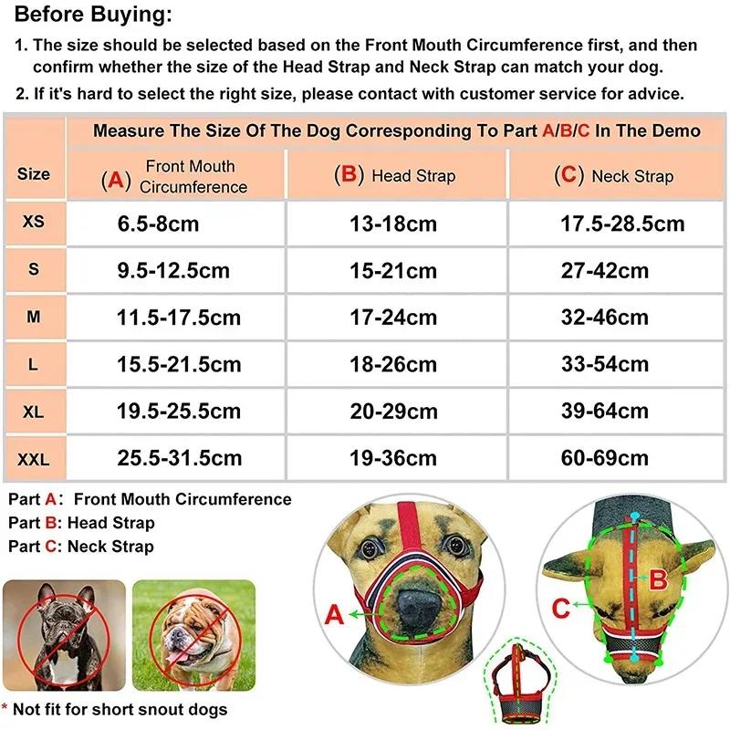 Soft Dog Muzzle for Small Medium Dogs Dachshund Corgi Poodle Adjustable Reflective Muzzles for Biting Chewing Breathable Mesh