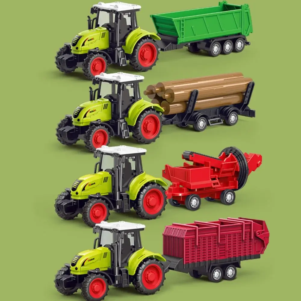 Children Inertia Agricultural Engineering Vehicle Toys Farm Bunk Car Rice Truck Construction Gift For Boys Birthday