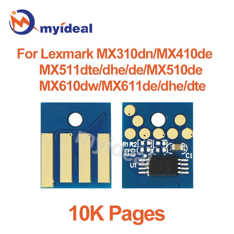 MX310 Toner Chip do drukarki Lexmark MX310dn MX410de MX511dte MX510de MX610dw MX611de MX410 MX511 MX510 MX610 MX611 drukarki