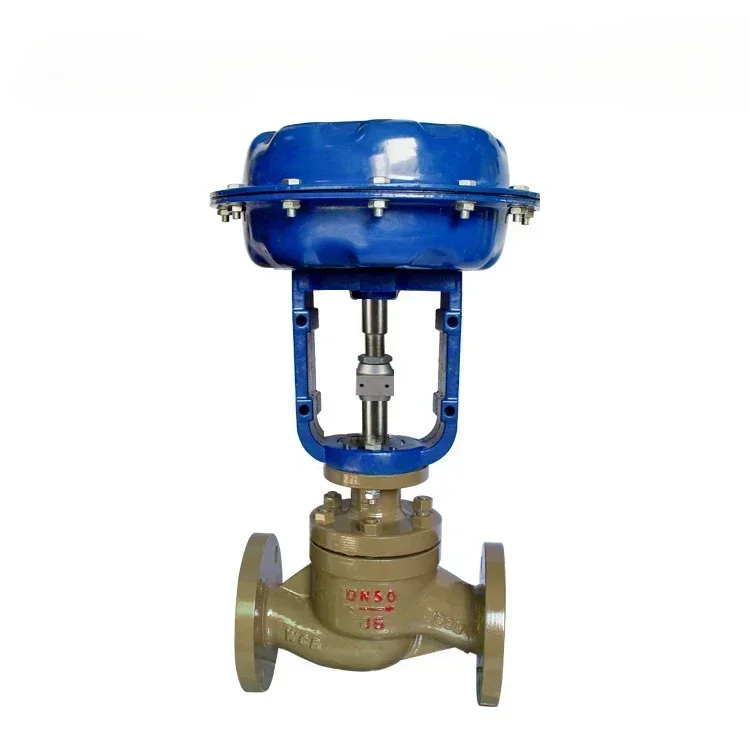 Modulating 4-20mA Control Valve WCB Flange Pneumatic Control Valve Spring Returned Hot sales