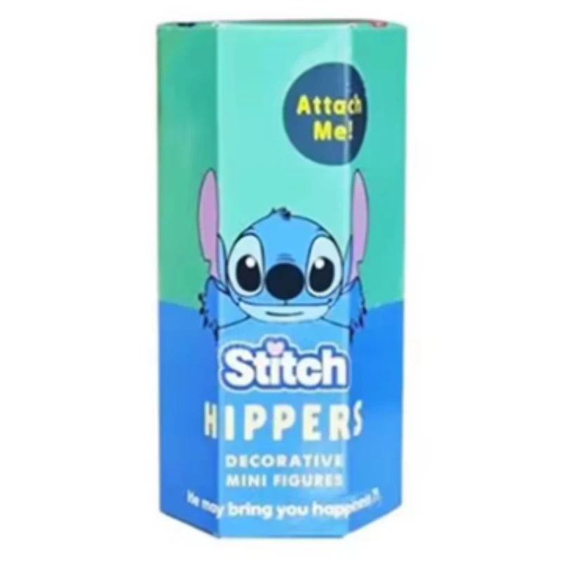 12 pezzi Disney Stitch Lie Prone Series Box Car Phone Toy Doll Decorazione Stitch Scatola misteriosa Sonny Angel per regalo di compleanno per bambini