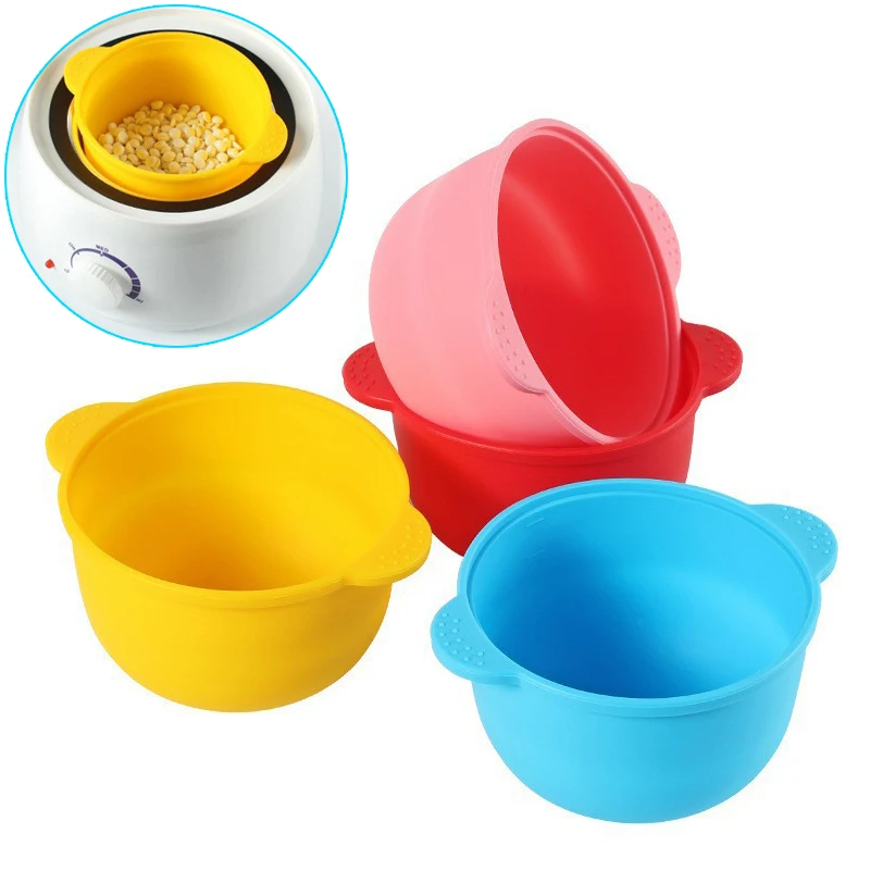 Non-Stick Easy Clean Silicone Wax Bowl Heat-resisting Wax Warmer Replacement Pot Liner For Hair Removal Melting Waxing 400ml - view 2