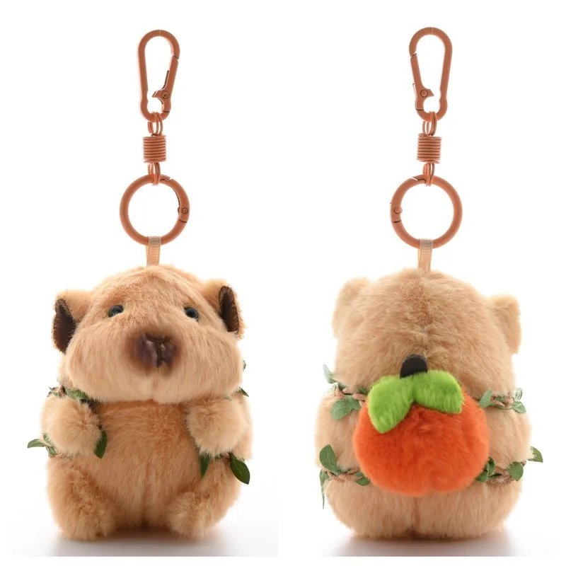 Criativo dos desenhos animados hamster porco holandês família chaveiro de pelúcia bonito e macio pingente de pelúcia mochila decoração pingente de pelúcia bonito presente