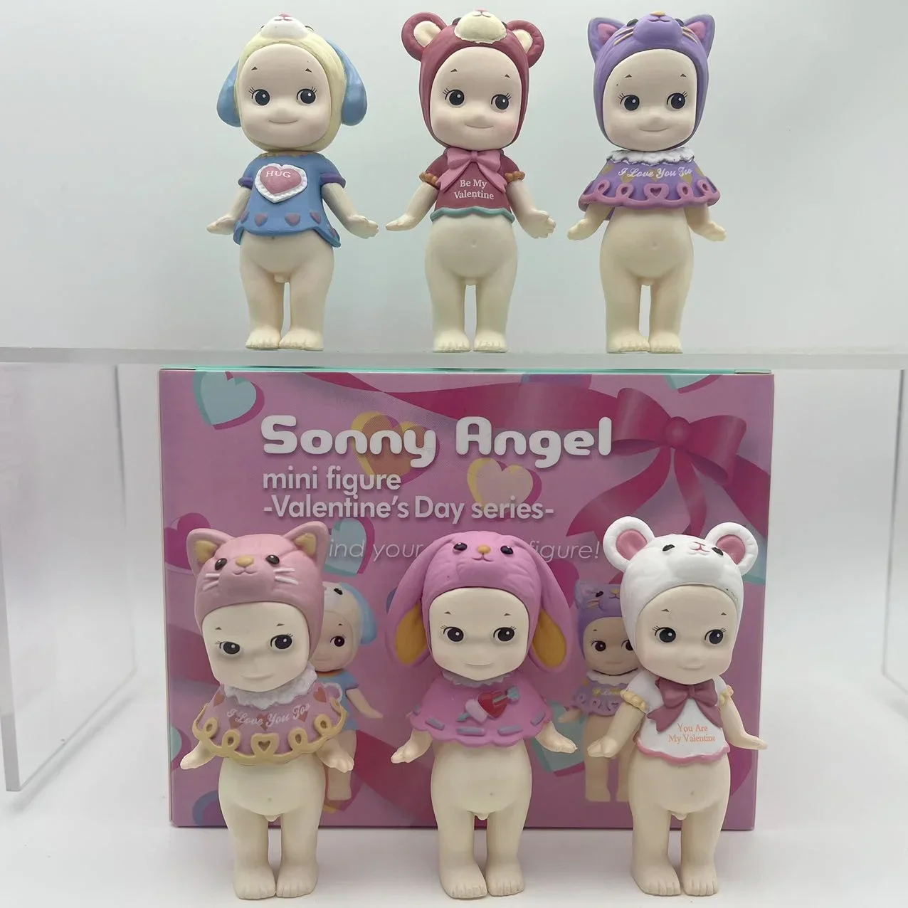 소니엔젤 오너먼트 귀여운 인형 팬 애니메이션 미니 피규어 2017 발렌타인데이 시리즈 랜덤박스 애니메이션 피규어 생일 선물 장난감