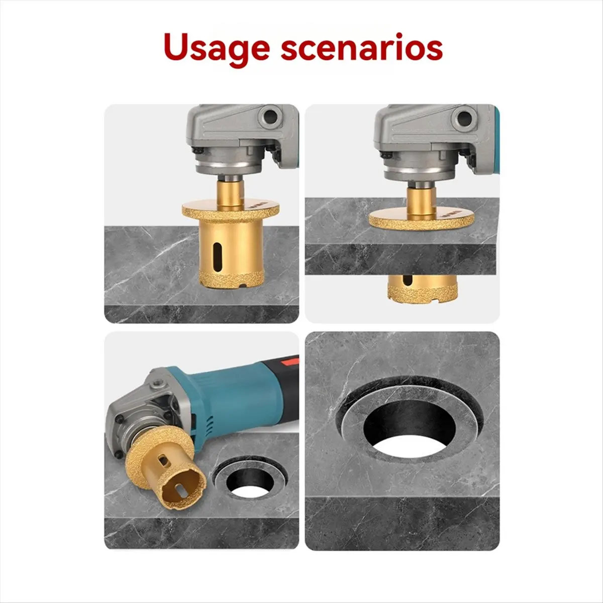 828 Mega Sale M10 Vacuum Brazed Hole Drill Hole Saw Drill Core Bits for Marble Tiles Porcelain Tile Washbasin Hole Opener