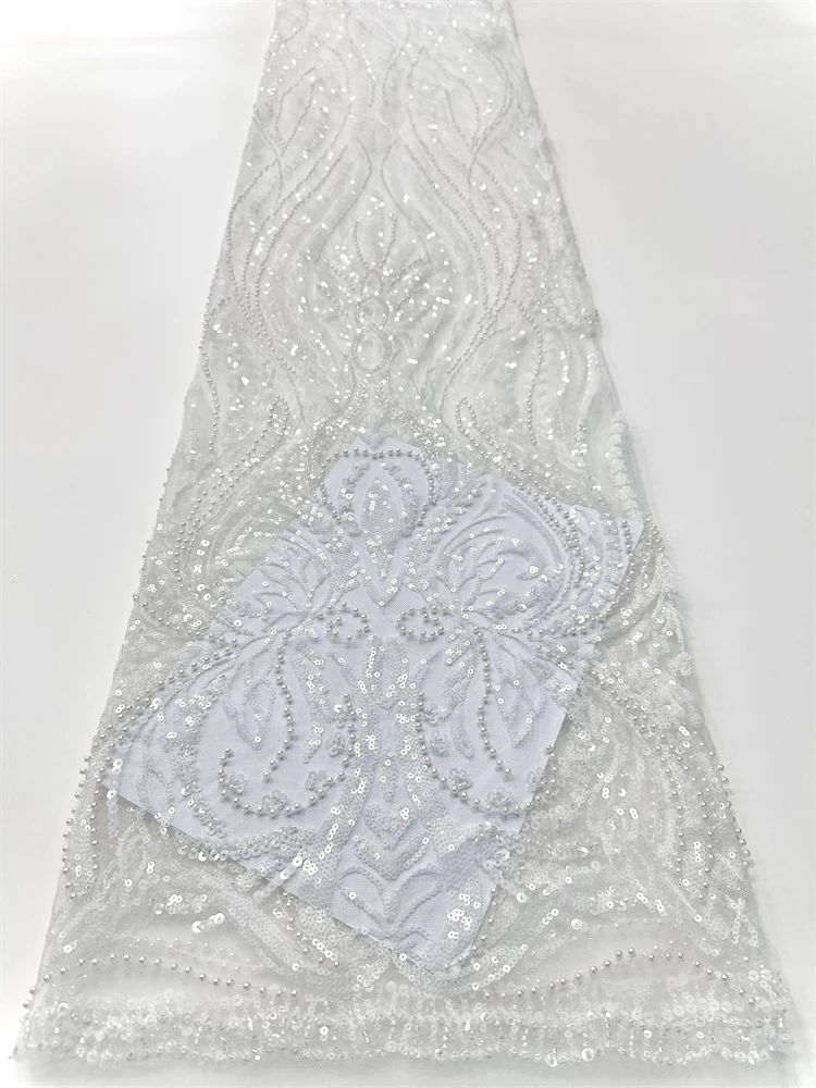 2025 شمسيّة دانتيل عالية الجودة أحدث الترتر الأفريقي أقمشة الدانتيل التطريز مطرز شبكة النسيج 5 ياردة للنساء فستان حفلات الزفاف