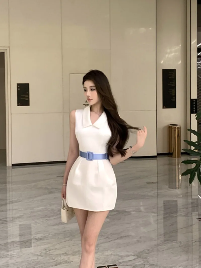 Hebe Sle Ele التخسيس عالية الخصر الصيف المرأة الجديدة Faionable دكتور بدوره إلى أسفل طوق مثير الخصر محفور التفاف الدكتور