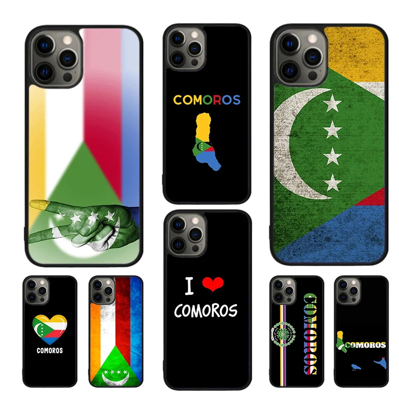 Comoros Flag Mobile Phone Cases Cover For iPhone 16 15 14 12 13 mini 11 Pro MAX apple 6 7 8 Plus SE2020 Coque