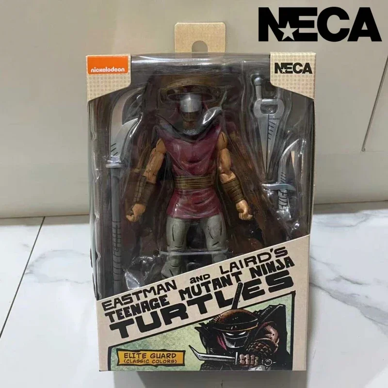 Inventory Genuine Neca Ninja Turtle Shredder Manga Version Action Doll Collection Model Toy Christmas Halloween Gift