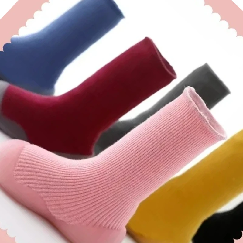 

Классические стильные зимние носки и обувь для детей, домашняя зимняя теплая нескользящая обувь на мягкой подошве для малышей