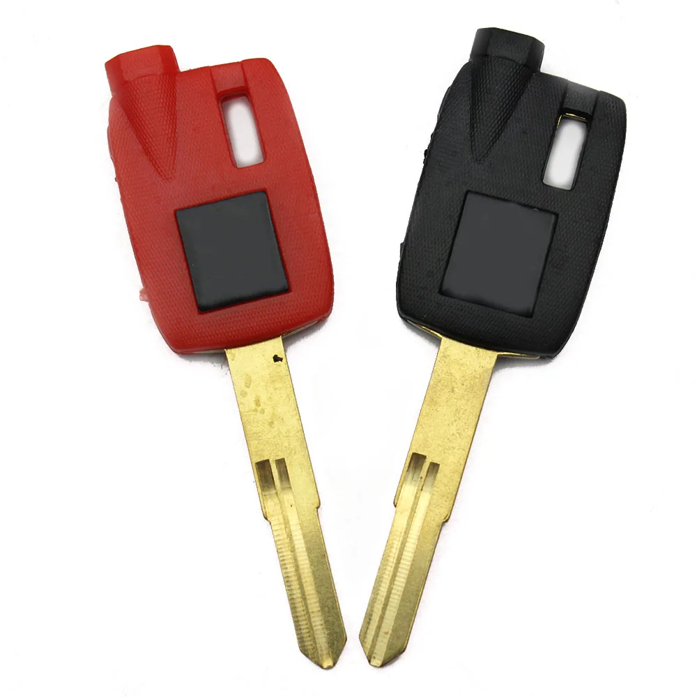 1 PC Red/Black Compatible With SUZUKI AN250 AN400 AN650 Uncut Blank Key Uncut Blade Key Motorcycle keys