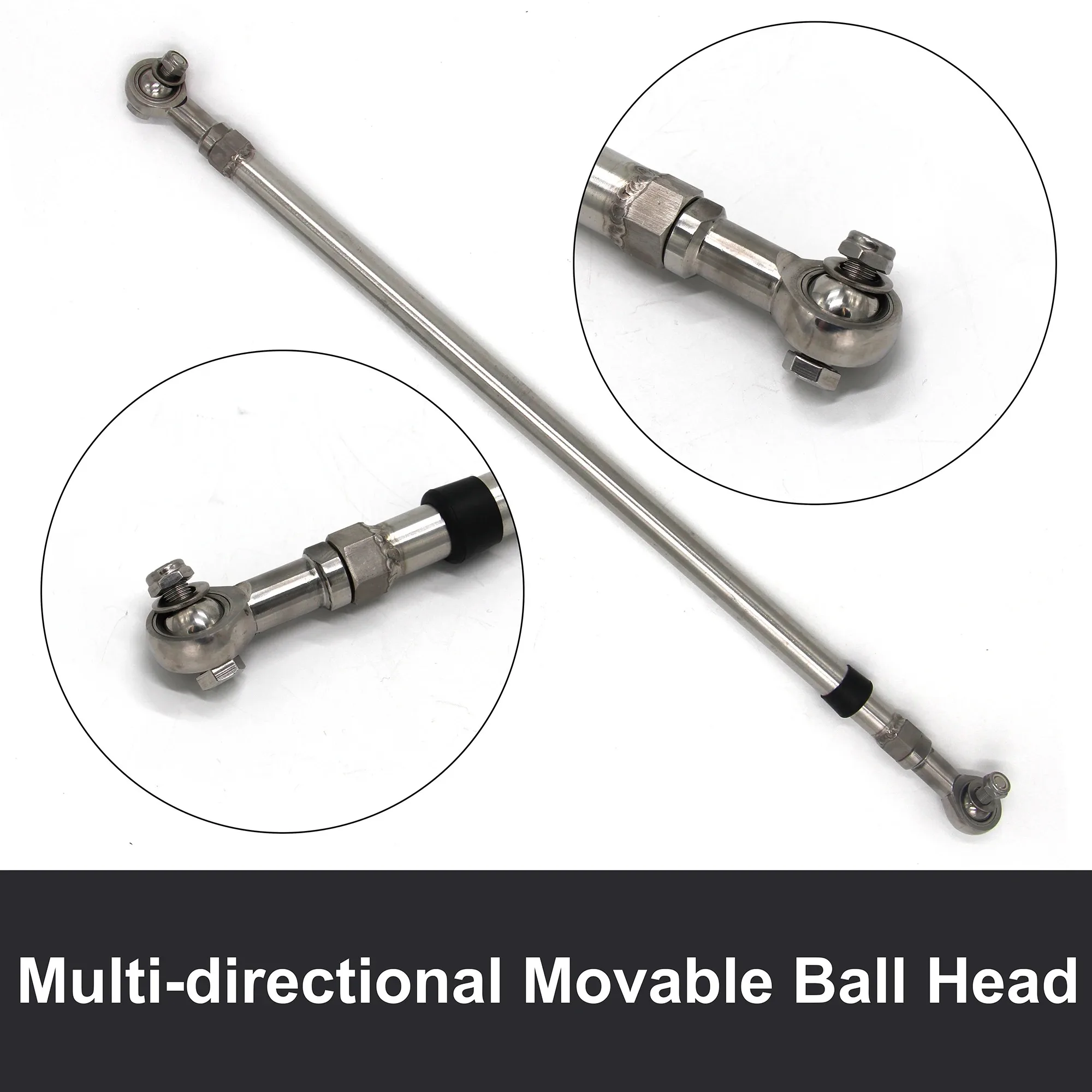 قضيب ربط من الفولاذ المقاوم للصدأ قابل للتعديل لقوارب متعددة المحركات، قضيب توصيل خارجي للمحرك المزدوج المقاوم للصدأ