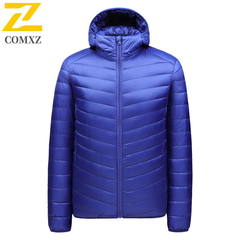 2025 New Down Jacket Men Winter Classic Hooded Outdoor Skiing Thickened Parka Camping Warm Windproof White Duck Down Coat​