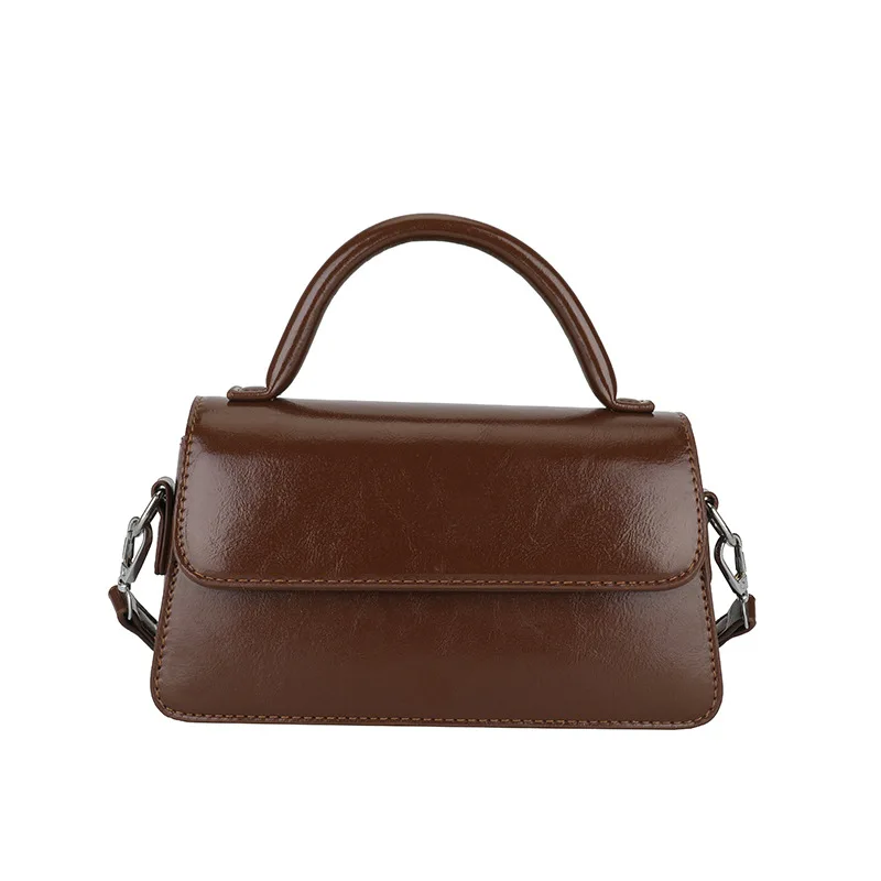 

Autumn and winter new fashion retro bag female French niche design shoulder crossbody bag texture foreign small square bags