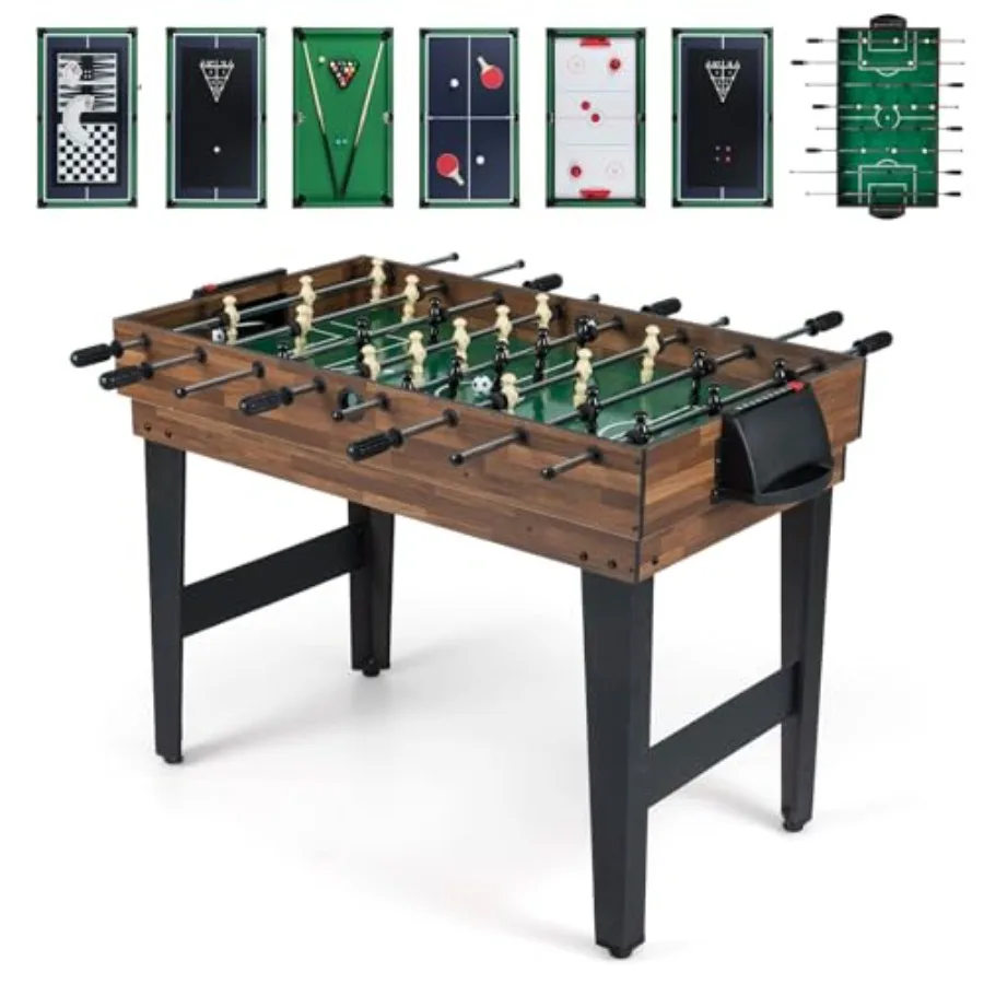 

Goplus 10-in-1 Combination Multi Game Table Set Adult Size Combo Game Table with Foosball Table Tennis Pool Air Hockey Bowling